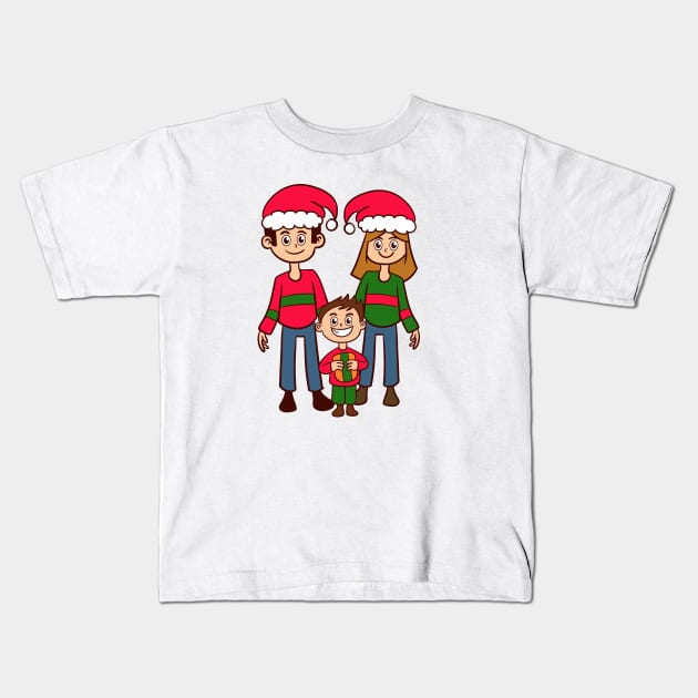 chrismas family Kids T-Shirt by love shop store